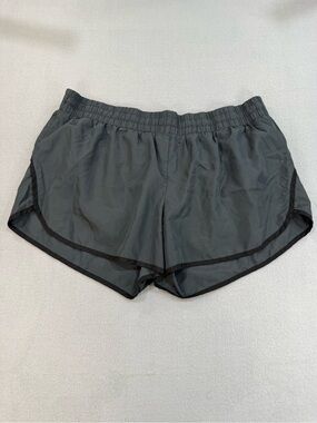 Athletic Works Women's Dark Gray Running Shorts with Black Trim